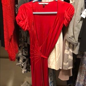 Cherry Red wrap Dress